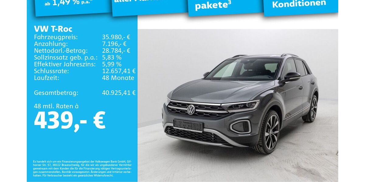 VW T-Roc 5.000 km 33.989 &euro; Berlin 13088