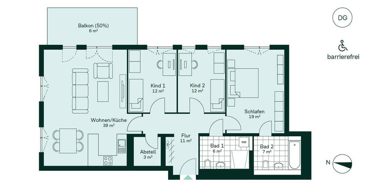 Etagenwohnung Wildau - 4 Zimmer, 114 m&sup2;, 584.900&euro; | Angebot:25996192