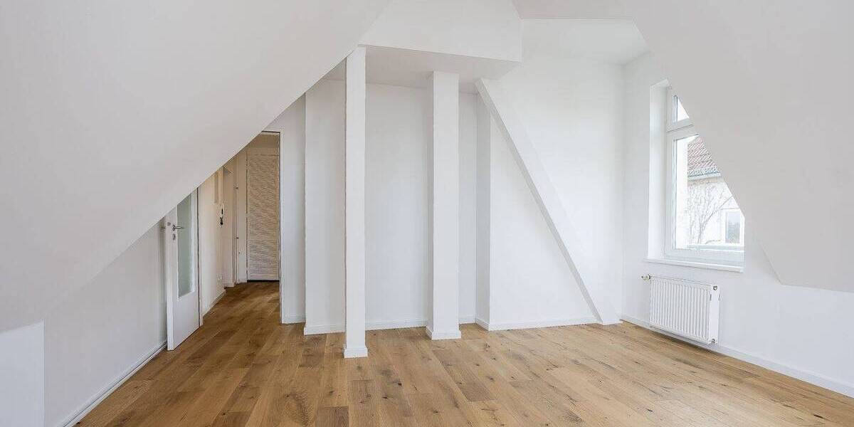 Bezugsfreie 2-Zimmer-Altbau-Dachgeschosswohnung nahe Brosepark 2 zimmer