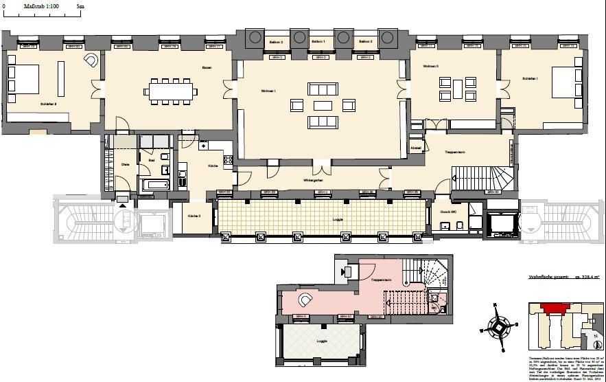 Die BELETAGE im Brockesschen Palais. Arbeiten und Leben mit Stil 7 zimmer