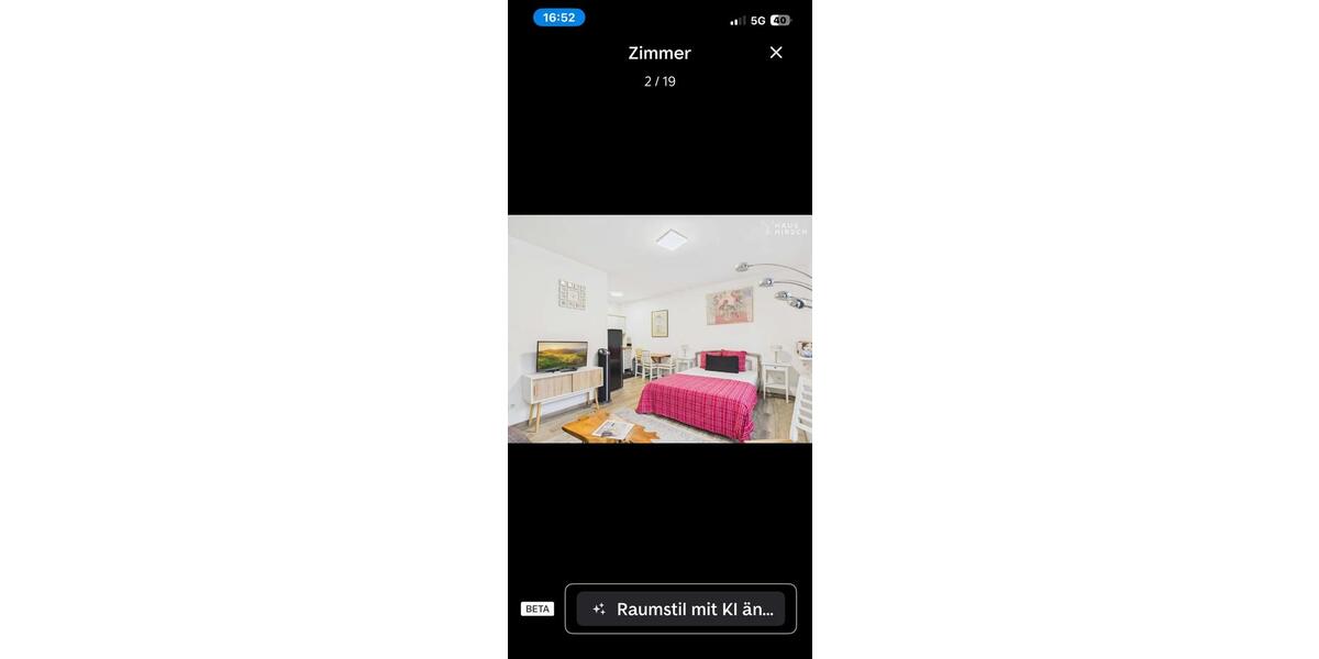 Schönes Studio Apartment 1 zimmer