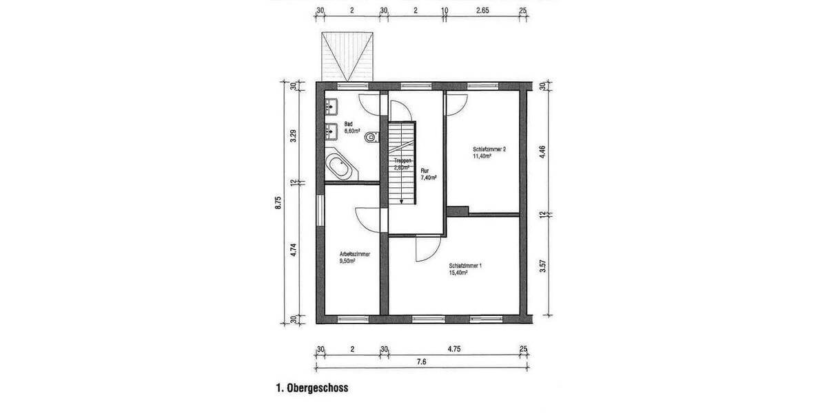 Reihenendhaus Berlin Lichtenrade - 5 Zimmer, 103 m&sup2;, 599.000&euro; | Angebot:25730021