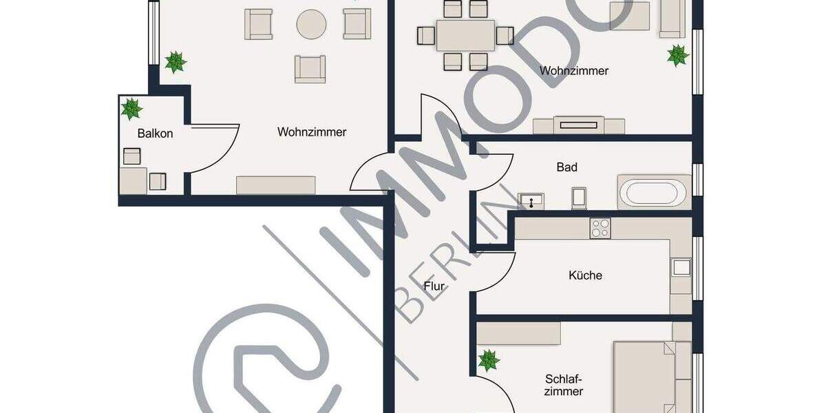 Etagenwohnung Berlin Steglitz - 3 Zimmer, 67 m&sup2;, 420.000&euro; | Angebot:25805620