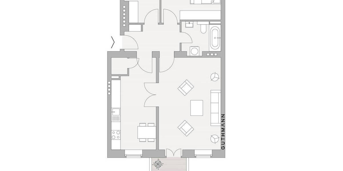 Etagenwohnung Berlin Niederschönhausen - 3 Zimmer, 80 m&sup2;, 295.000&euro; | Angebot:25689080