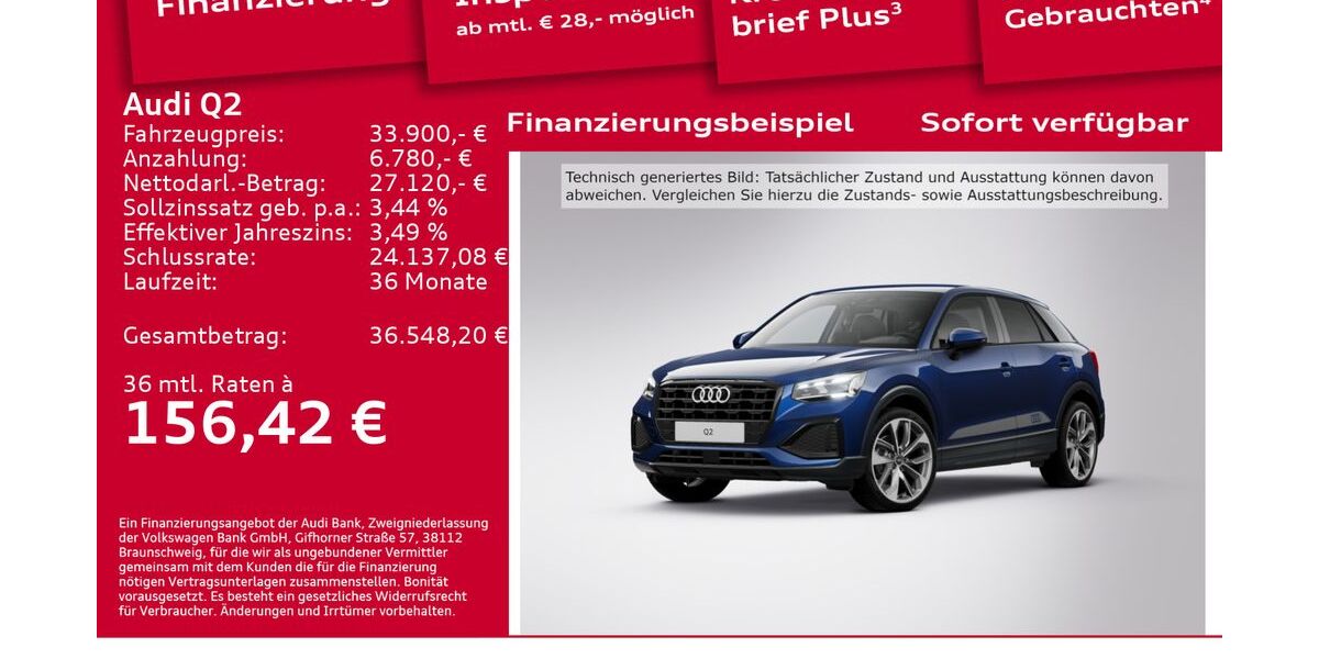 Audi Q2 7.800 km 33.900 &euro; Berlin 12489