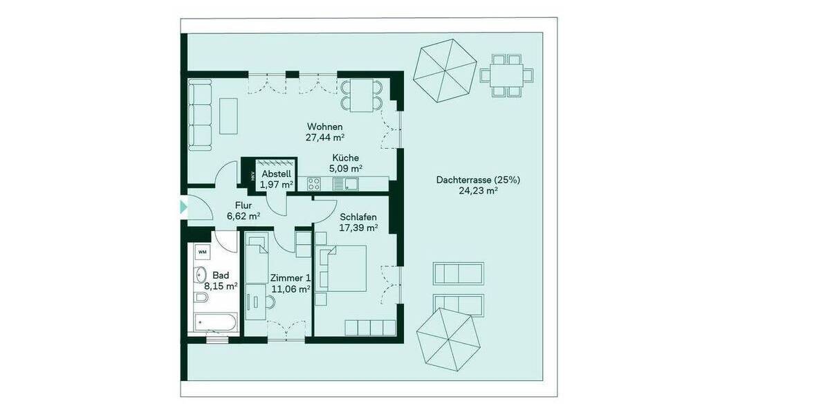 Etagenwohnung Berlin Lichtenrade - 3 Zimmer, 102 m&sup2;, 589.900&euro; | Angebot:25927505