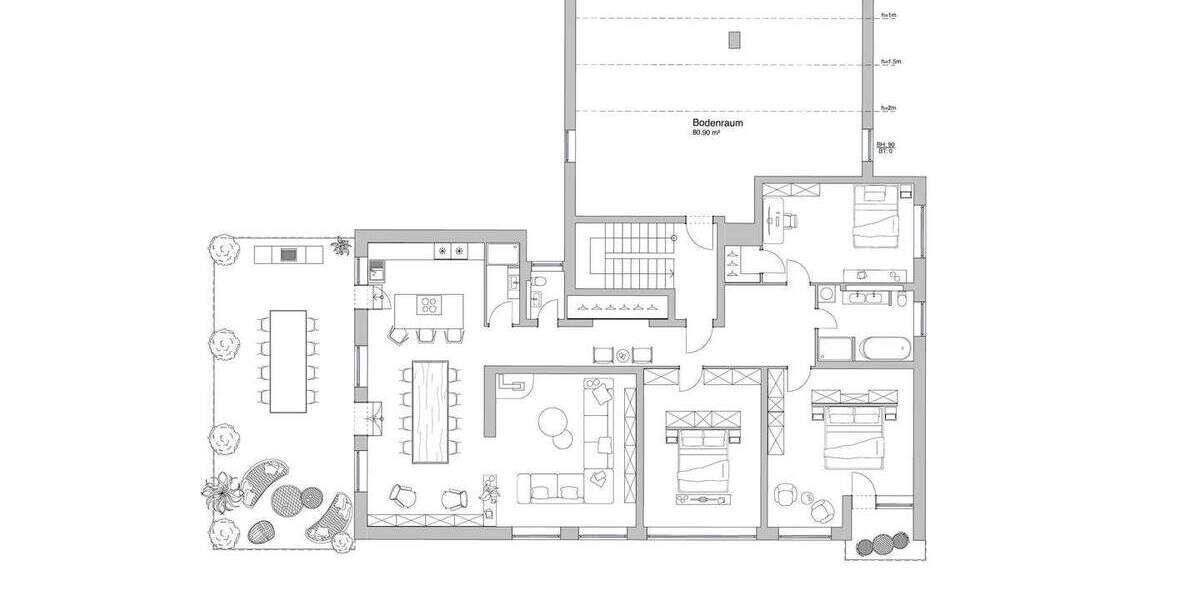 Etagenwohnung Berlin Konradshöhe - 5 Zimmer, 200 m&sup2;, 750.000&euro; | Angebot:23852575