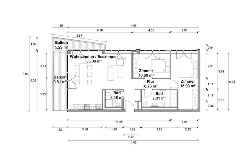 Helle 3 Zimmer Dachgeschosswohnung mit ca. 88m², EBK, Fußbodenheizung und Balkon in Berlin-Mitte! zimmer