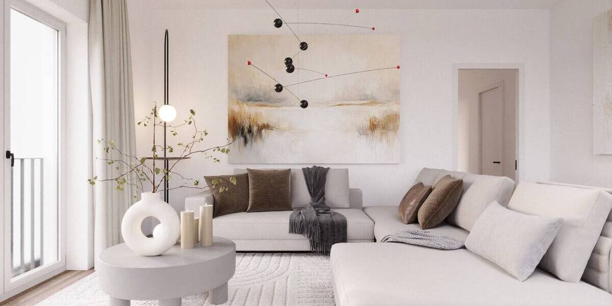 Sonniges Penthouse mit ca. 50m² SüdWest Terrasse und Panoramablick 3 zimmer