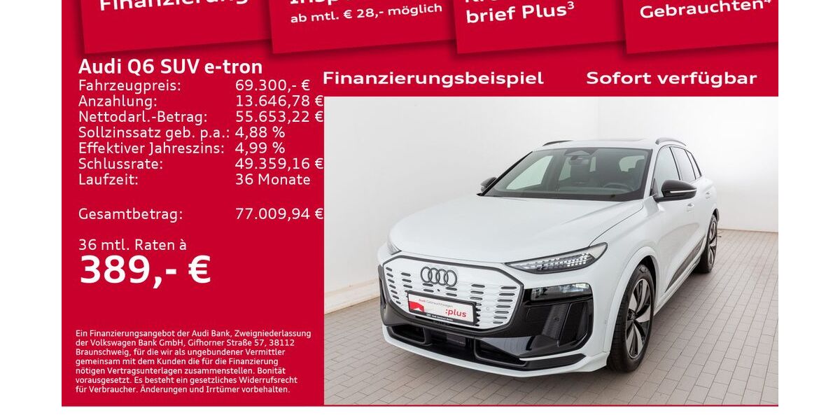 Audi Q6 e-tron 13.400 km 69.300 &euro; Berlin 12489