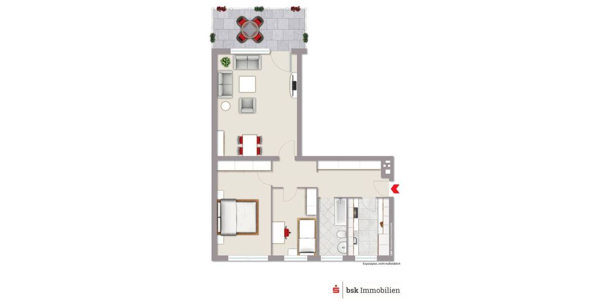 Etagenwohnung Berlin Lichterfelde - 3 Zimmer, 82 m&sup2;, 289.000&euro; | Angebot:26608590