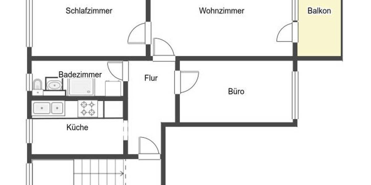 Etagenwohnung Potsdam Waldstadt I - 2 Zimmer, 62 m&sup2;, 279.000&euro; | Angebot:26657821