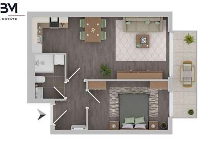 Wohnung Berlin Reinickendorf - 2 Zimmer, 46 m&sup2;, 1.196&euro; | Angebot:27220758