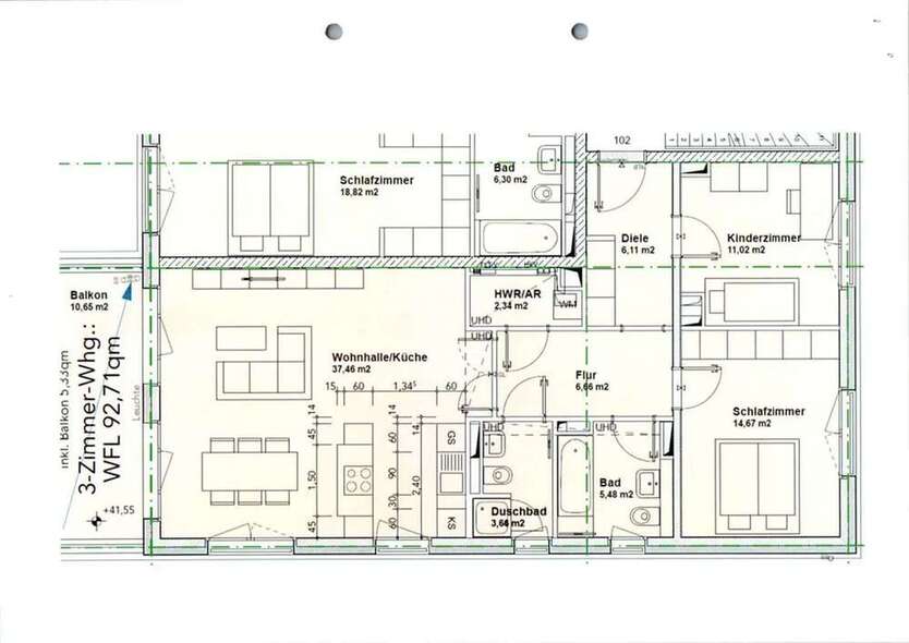 Wohnung zum Mieten in Berlin 1.437 € 92 m²