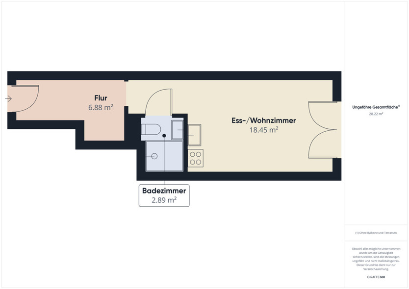 AKTION: 1 MONAT MIETFREI: Möblierte 1-Zimmer-Wohnung in Mitte ideal für Berufseinsteiger | Maxi Bude