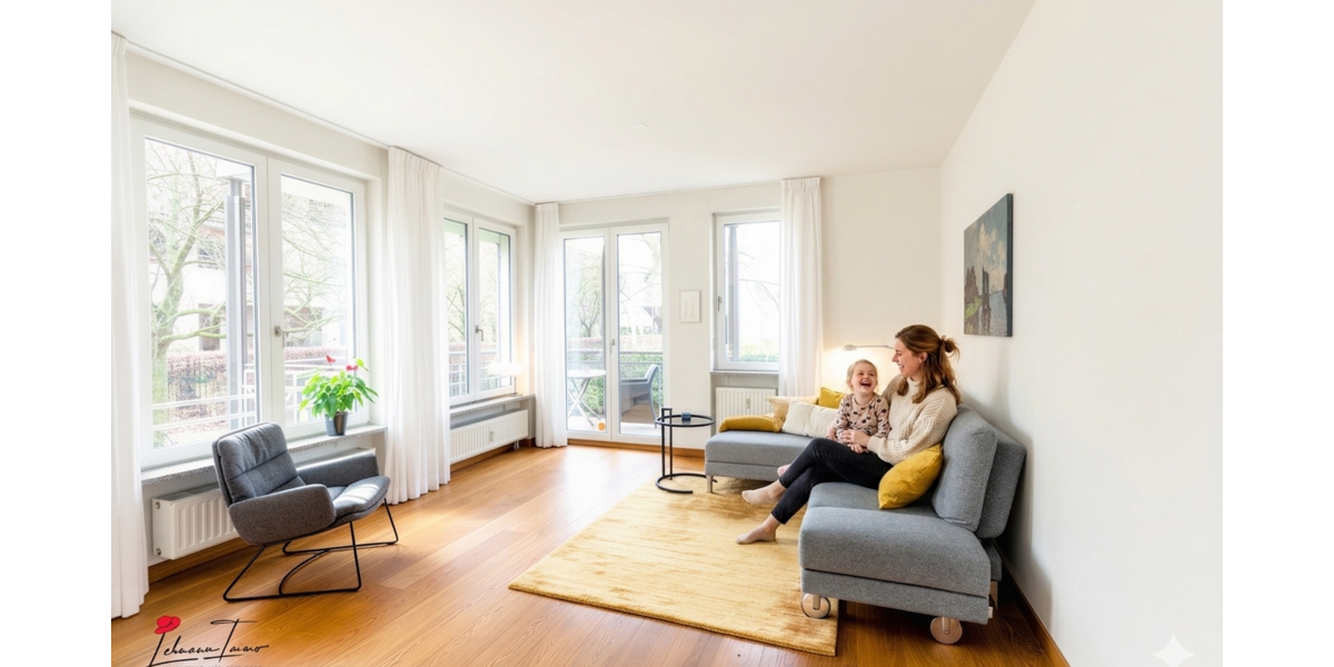 Wohnen am Tiefen See – 2-Zimmer-Wohnjuwel mit Balkon & Tiefgaragenstellplatz - 2- Potsdam Berliner Vorstadt | Angebot:26182652