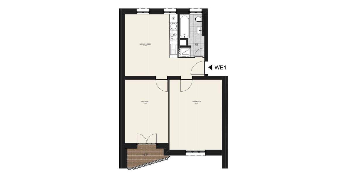 Etagenwohnung Berlin / Hermsdorf Hermsdorf - 2 Zimmer, 60 m&sup2;, 299.000&euro; | Angebot:24566748