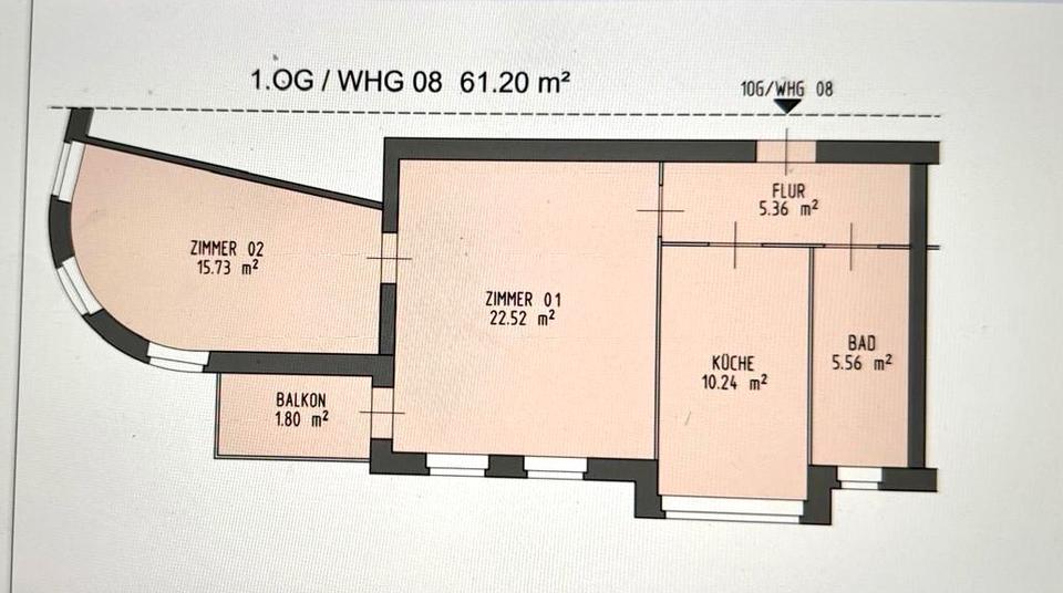 Etagenwohnung Berlin Steglitz-Zehlendorf - 2 Zimmer, 62 m&sup2;, 380.000&euro; | Angebot:26585216