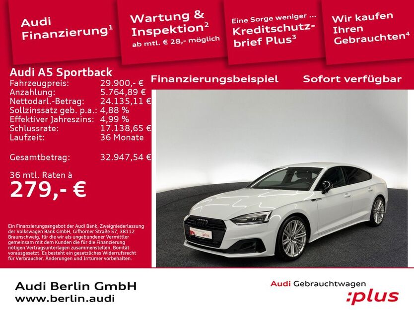 Audi A5 88.000 km 29.900 € Berlin 10587