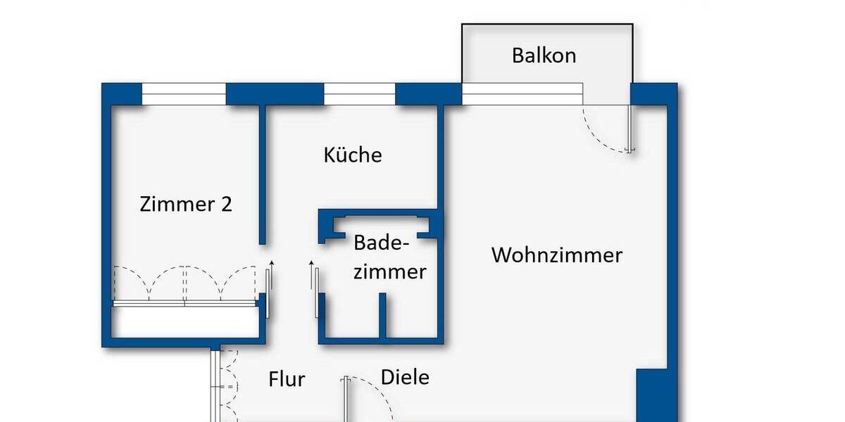 Etagenwohnung Berlin Marienfelde - 2 Zimmer, 48 m&sup2;, 220.000&euro; | Angebot:25726940