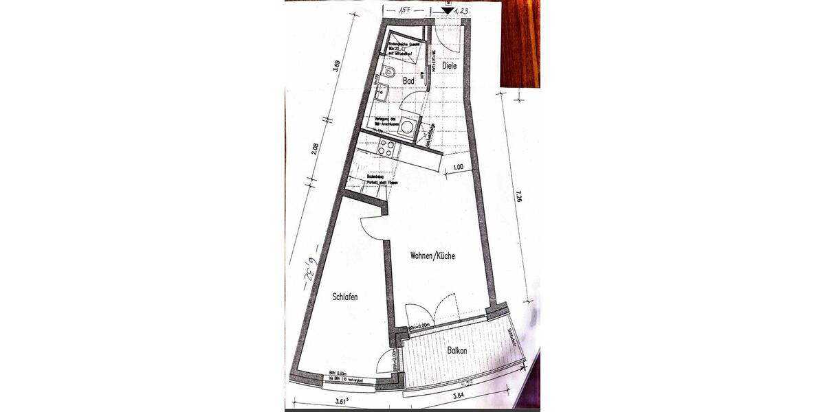 Etagenwohnung Berlin Spandau - 2 Zimmer, 57 m&sup2;, 400.000&euro; | Angebot:26312423