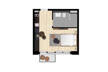 Wohnen auf Zeit in Berlin 1.190 € 1 zimmer