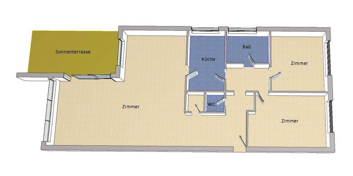 Etagenwohnung Berlin Grunewald - 3 Zimmer, 120 m&sup2;, 749.000&euro; | Angebot:26824593