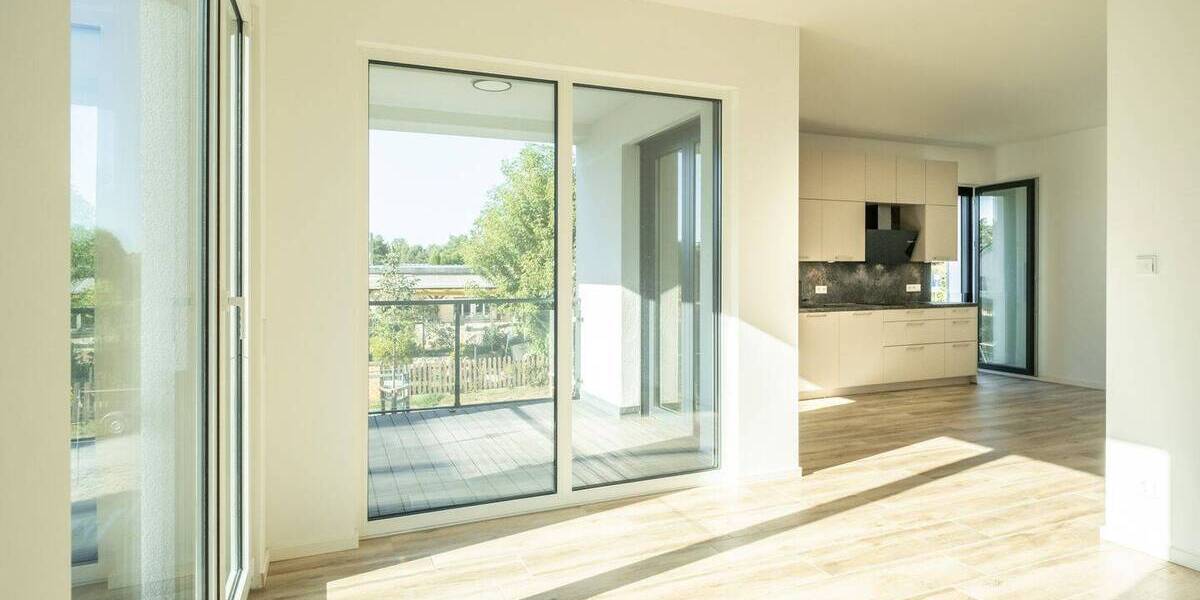 Architektonischer Hingucker: Neubau Wohnung (EG) im lichtdurchfluteten CUBE von Birkenwerder 3 zimmer