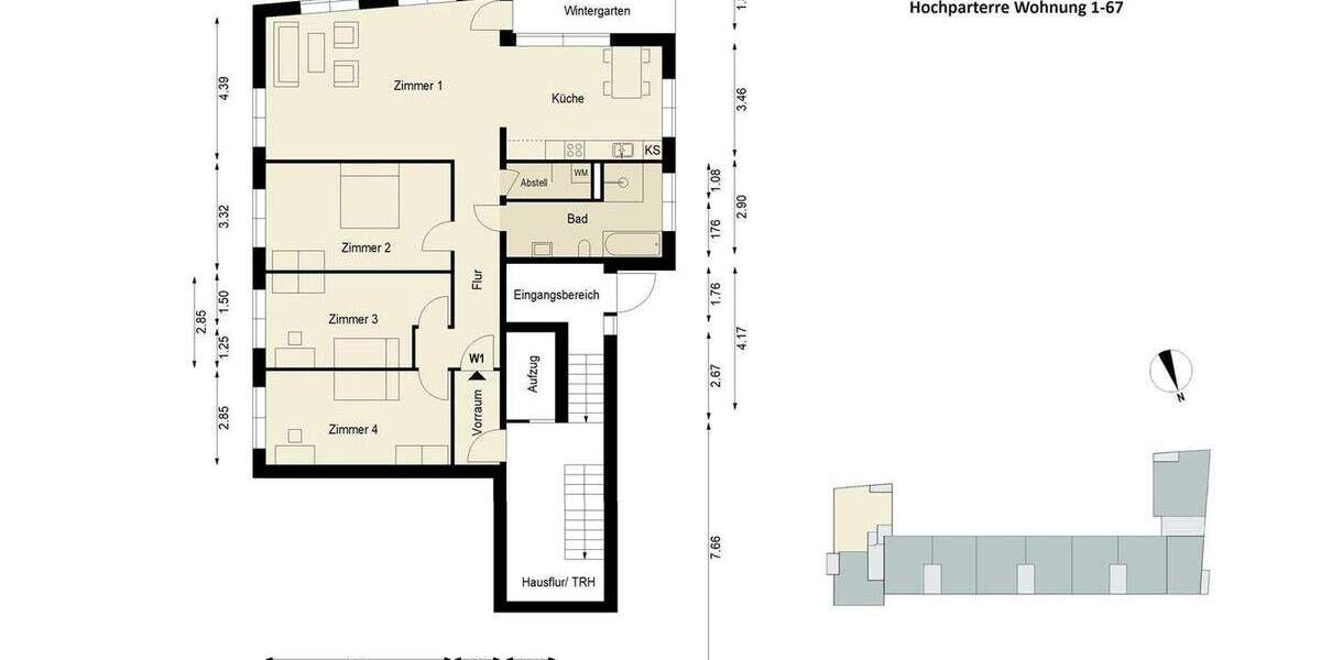 Etagenwohnung Berlin Friedrichshain - 4 Zimmer, 127 m&sup2;, 829.000&euro; | Angebot:24735538