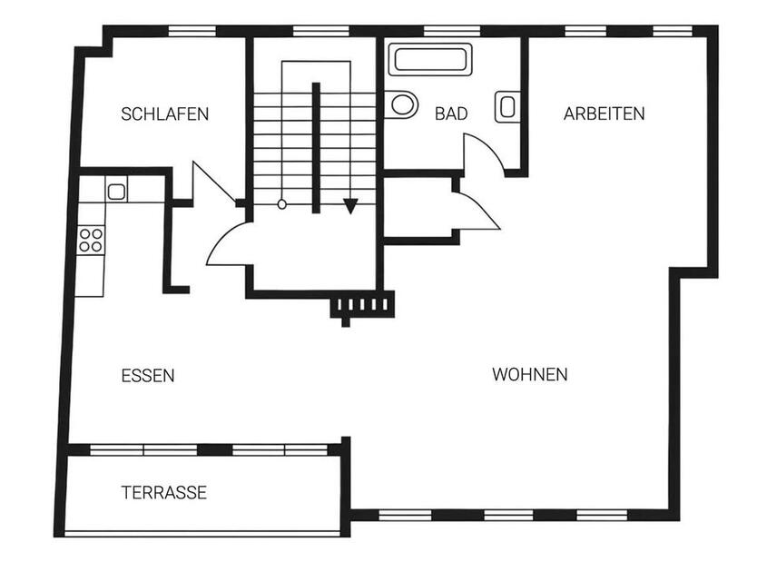 Helle 3-Zi 90m² DG-Whg Terrasse Blick Tiergarten provisionsfrei