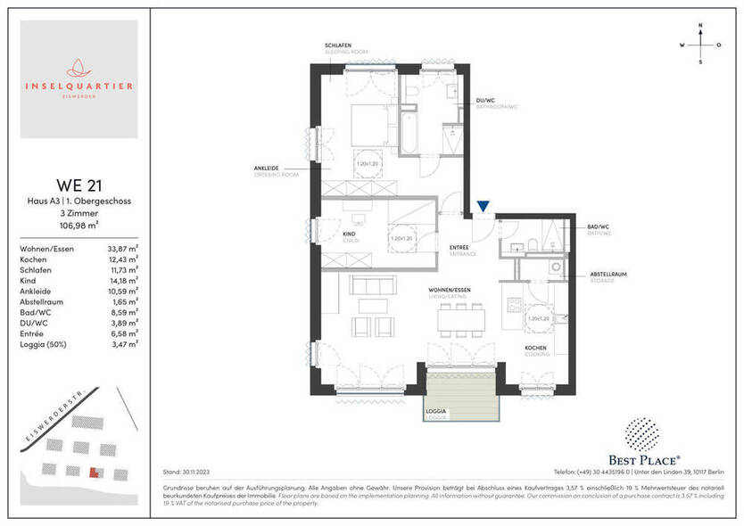 Traumhafte 3-Zimmer-Wohnung an der Havel mit Loggia & Wasserblick - Showroom SaSo geöffnet
