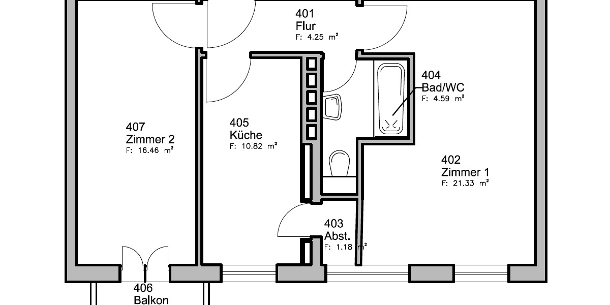 Etagenwohnung Berlin Wedding - 2 Zimmer, 60 m&sup2;, 399.000&euro; | Angebot:26029185