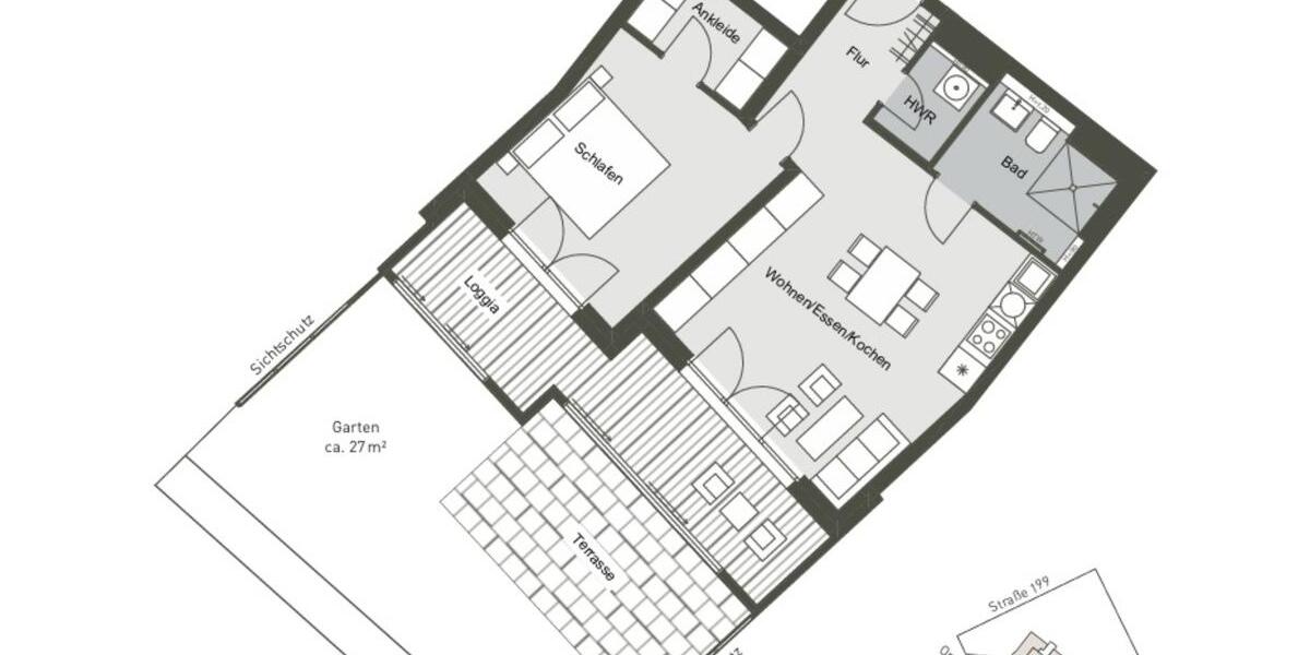 Erdgeschoßwohnung Berlin Reinickendorf - 2 Zimmer, 95 m&sup2;, 1.590&euro; | Angebot:24680157
