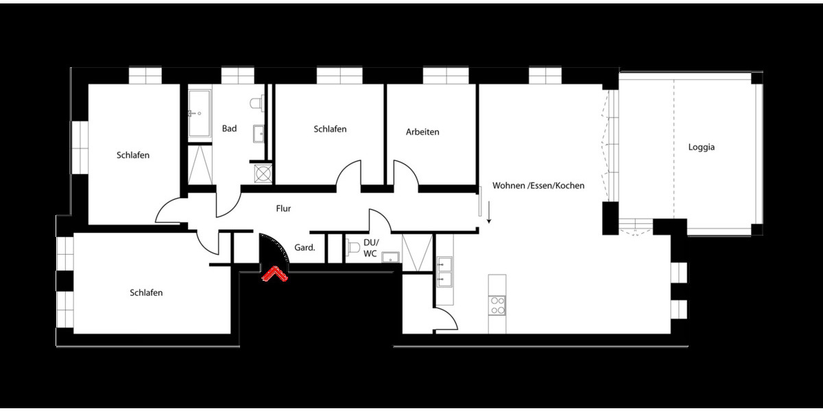 Etagenwohnung Potsdam Potsdam West - 4 Zimmer, 136 m&sup2;, 1.010.000&euro; | Angebot:25803177