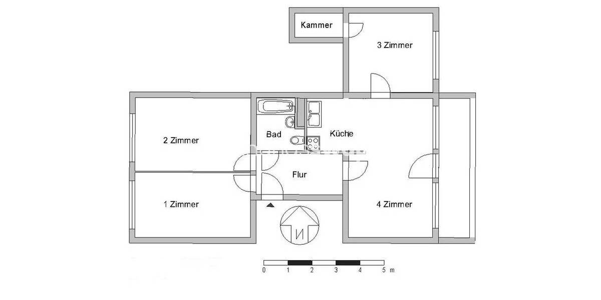 Etagenwohnung Berlin Friedrichshain - 4 Zimmer, 79 m&sup2;, 563&euro; | Angebot:26033565
