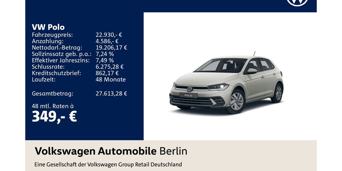 VW Polo 10.866 km 22.930 &euro; Berlin 12681