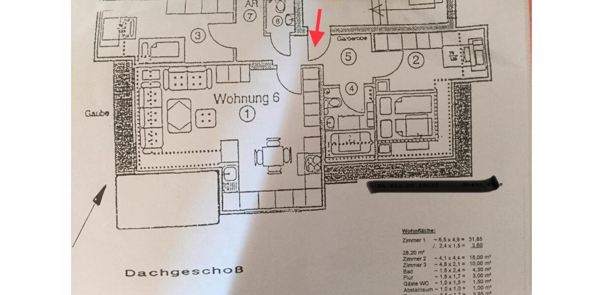 Dachgeschoßwohnung Berlin Steglitz-Zehlendorf - 3 Zimmer, 67 m&sup2;, 398.000&euro; | Angebot:26703587