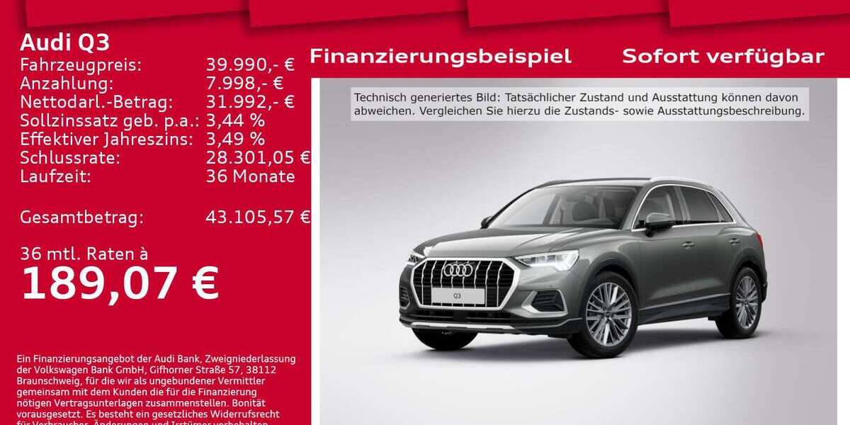 Audi Q3 10.400 km 39.990 € Berlin 12489