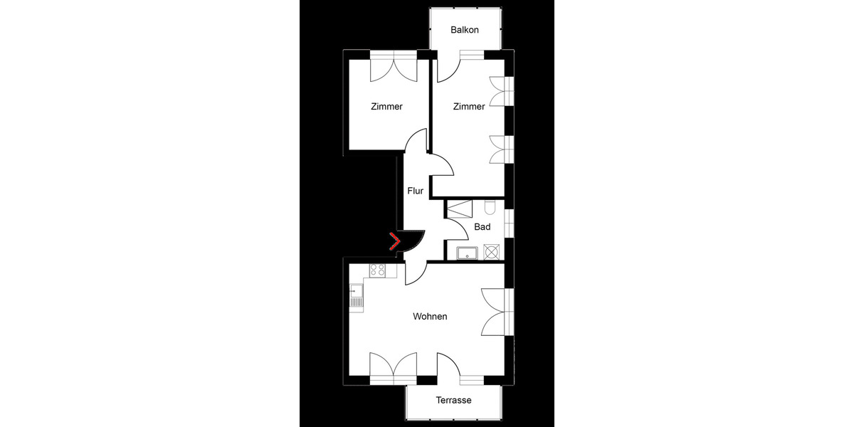 Etagenwohnung Berlin Spandau - 3 Zimmer, 79 m&sup2;, 1.600&euro; | Angebot:26503146