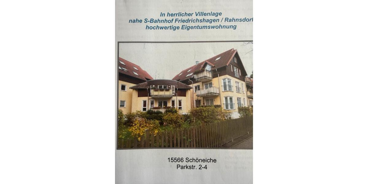 Dachgeschoßwohnung Schöneiche bei Berlin - 2 Zimmer, 70 m&sup2;, 255.000&euro; | Angebot:27295768