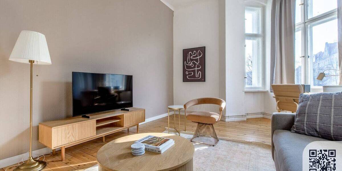Etagenwohnung Berlin Friedrichshain - 2 Zimmer, 57 m&sup2;, 1.430&euro; | Angebot:25988717