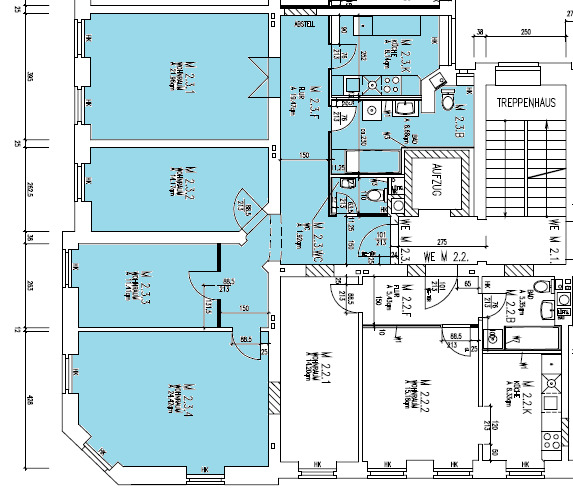Etagenwohnung Berlin Friedrichshain - 4 Zimmer, 109 m&sup2;, 1.443&euro; | Angebot:27717827