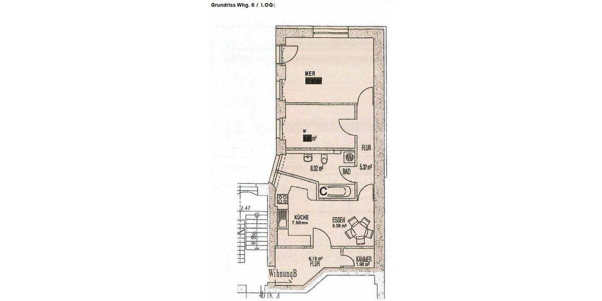 Etagenwohnung Berlin Halensee - 2 Zimmer, 66 m&sup2;, 370.000&euro; | Angebot:26740620