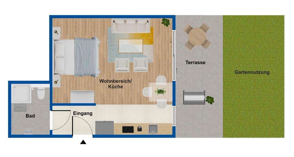 Erdgeschoßwohnung Berlin Neukölln - 1 Zimmer, 49 m&sup2;, 310.000&euro; | Angebot:26107875