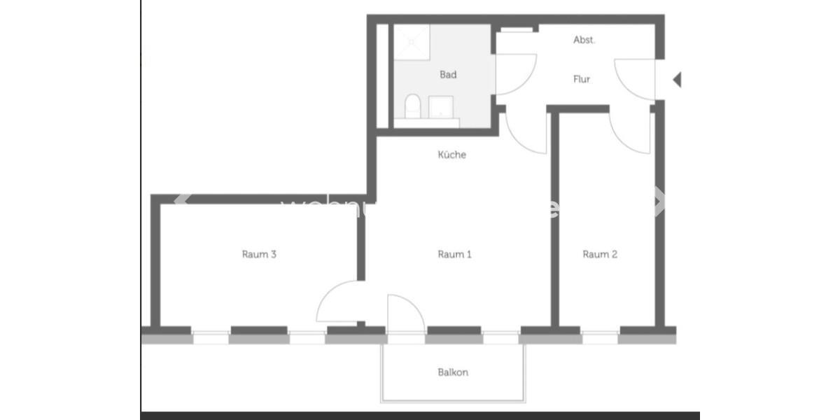 Etagenwohnung Berlin Charlottenburg-Wilmersdorf - 3 Zimmer, 64 m&sup2;, 750&euro; | Angebot:25765481