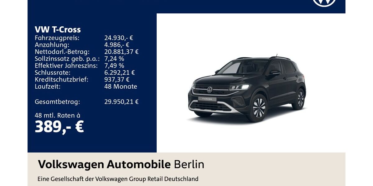 VW T-Cross 13.650 km 24.930 &euro; Berlin 12681