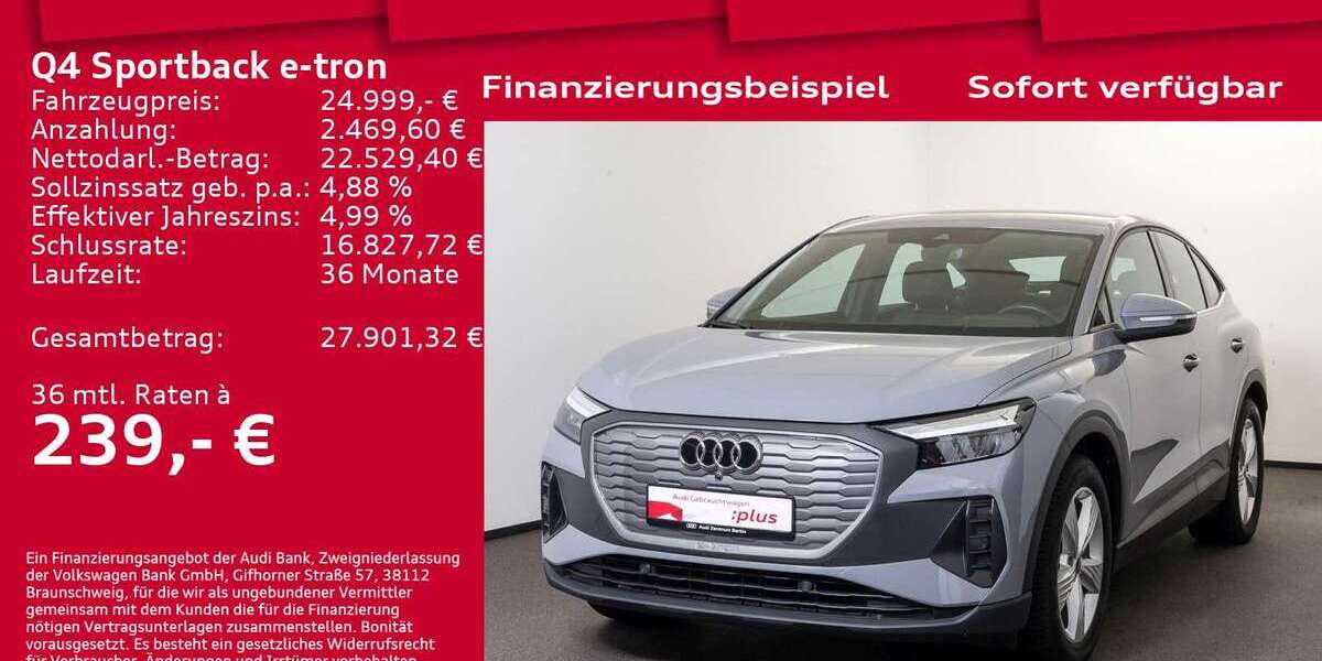 Audi Q4 e-tron 17.900 km 24.250 &euro; Berlin 10587