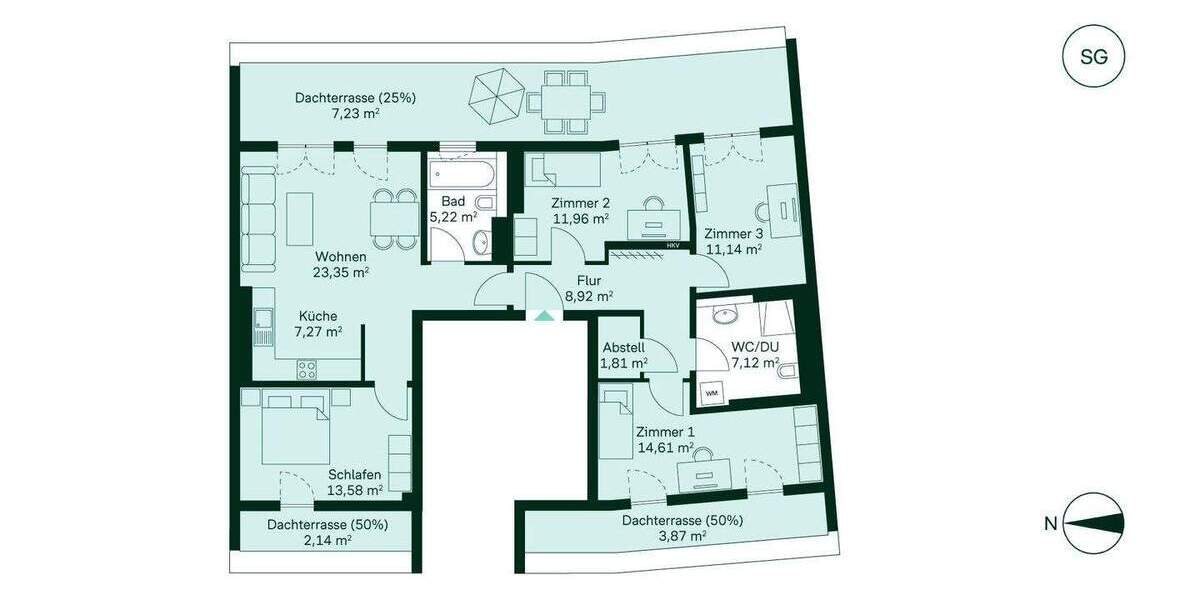 Etagenwohnung Berlin Lichtenrade - 5 Zimmer, 118 m&sup2;, 689.900&euro; | Angebot:25938550