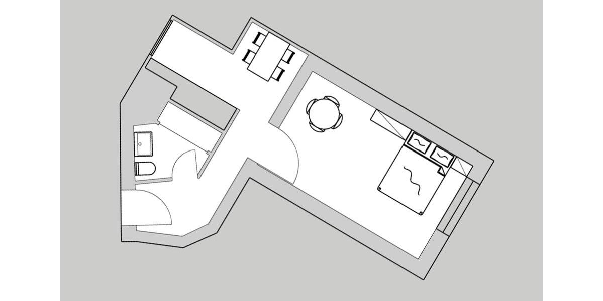 Erdgeschoßwohnung Berlin Charlottenburg-Wilmersdorf - 1 Zimmer, 40 m&sup2;, 1.250&euro; | Angebot:26222685