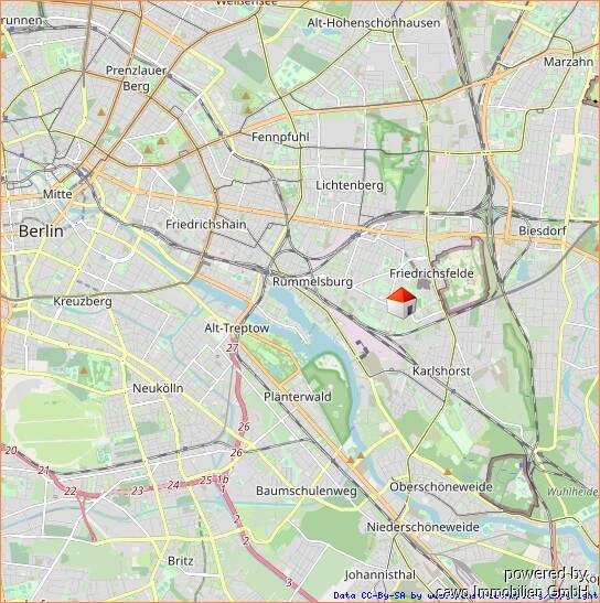 Etagenwohnung Berlin Friedrichsfelde - 2 Zimmer, 54 m&sup2;, 214.800&euro; | Angebot:26874855
